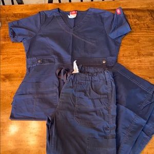 Navy Blue Scrubs Set